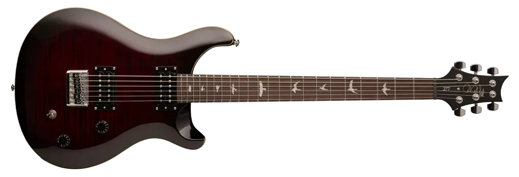 2018 SE 277 Baritone Solidbody Electric Guitar - Fire Red Burst