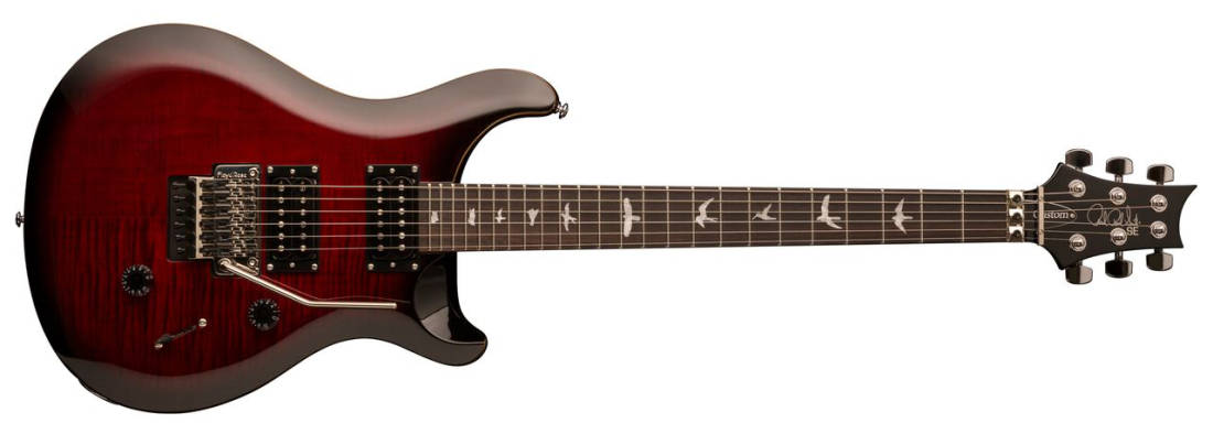 2018 SE Custom 24 \'\'Floyd\'\' Electric Guitar - Fire Red Burst
