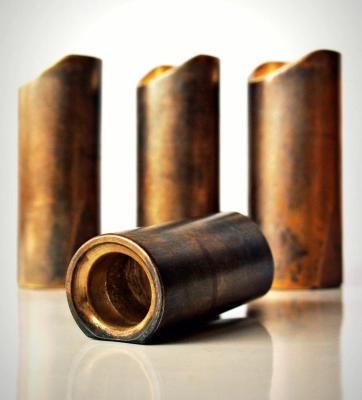 Aged Brass Guitar Slide - Medium