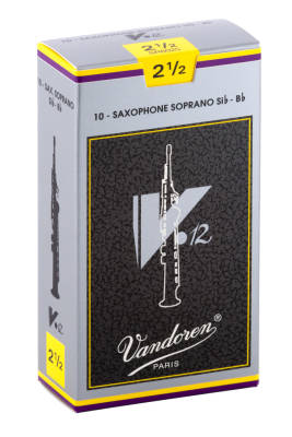 Vandoren - V12 Soprano Saxophone Reeds (10/Box) - 2 1/2