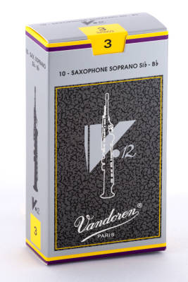 V12 Soprano Saxophone Reeds (10/Box) - 3