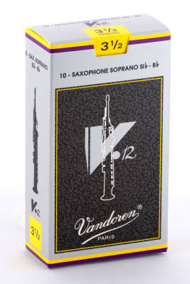 Vandoren - V12 Soprano Saxophone Reeds (10/Box) - 3 1/2