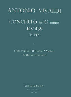 Breitkopf & Hartel - Concerto in G minor RV 439 - Vivaldi/Block/Lasocki - Ensemble de chambre (flte [violon], basson, 2 violons, basse continue)