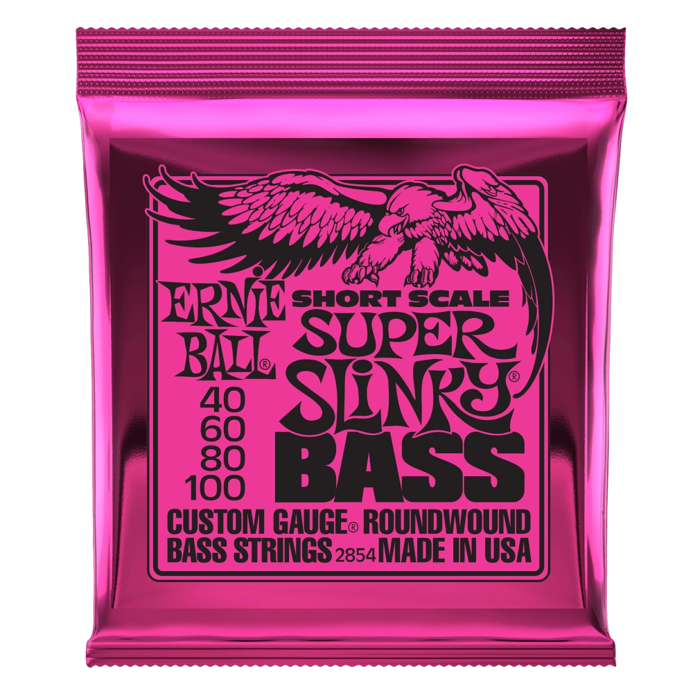 Super Slinky Short Scale Bass Guitar Strings 40-100