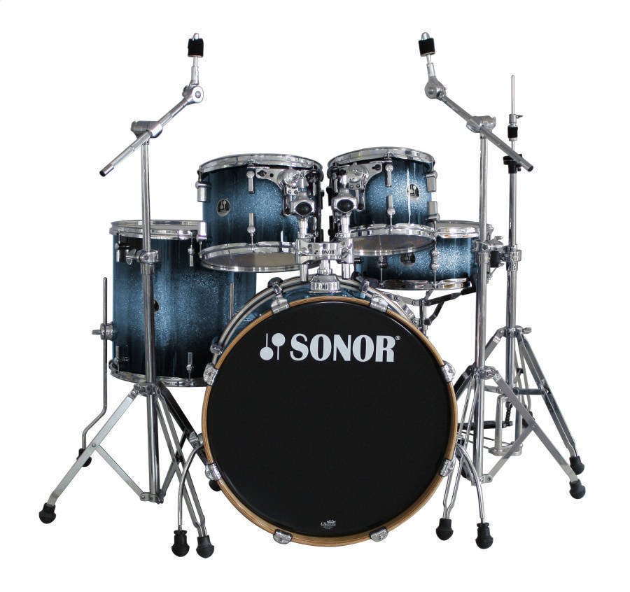 L&M SE Stage 4-Piece Drum Kit with Hardware - Blue Galaxy Sparkle
