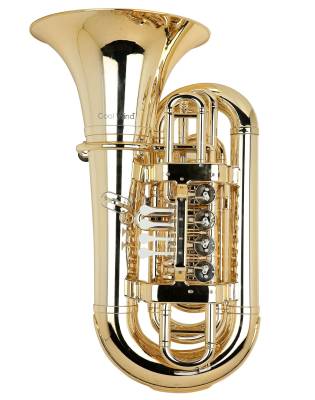 Cool Wind - 4 Rotary Valve Plastic Tuba - Brass