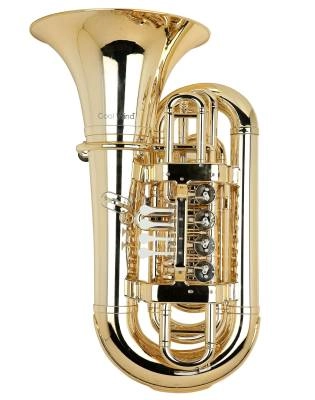 4 Rotary Valve Plastic Tuba - Brass