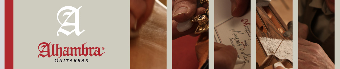 Alhambra Guitarras Landing Page Banner