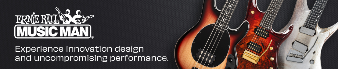 Ernie Ball Music Man Landing Page Banner