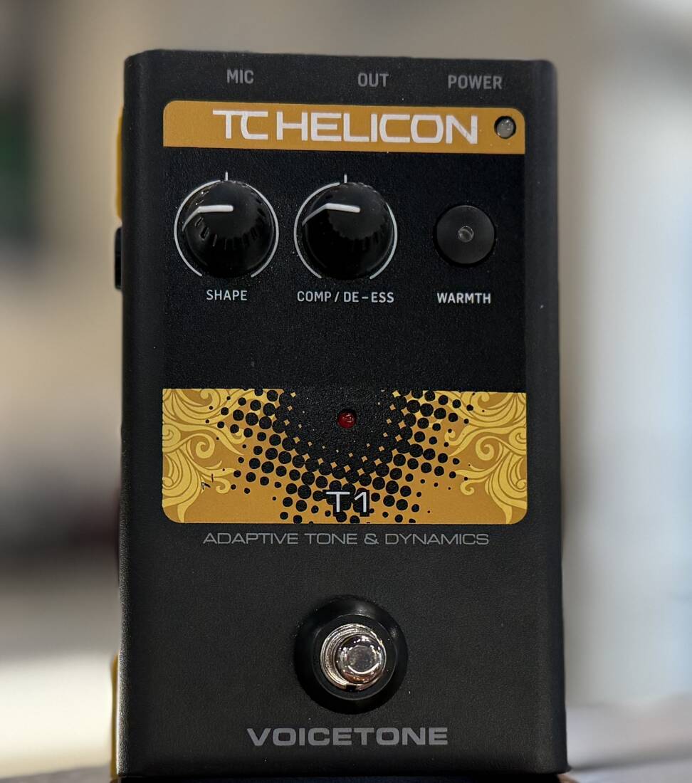 TC HELICON VOICETONE T1（ボーカル用エンハンサー） TC-Helicon VoiceTone T1 Adaptive Tone And Dynamics Pedal