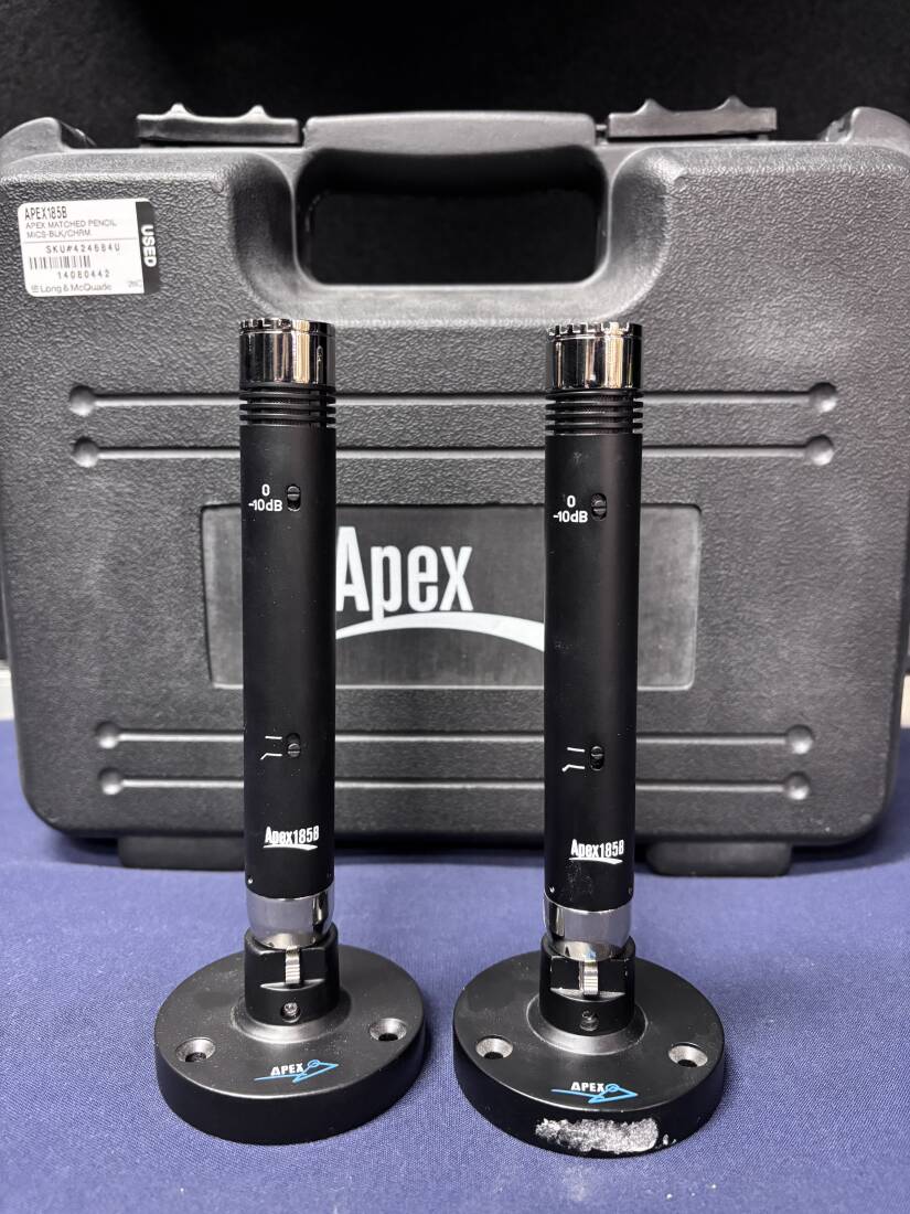 Gear Hunter | Apex - APEX185B Matched Pencil Mics - Black/Chrome