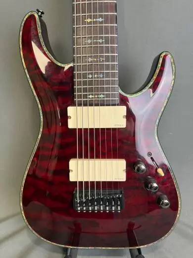 Schecter Hellraiser C-8 8-String Electric Guitar - Black Cherry 2