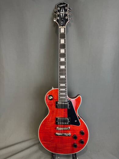 Store Special Product - Epiphone LP Custom - Figured Trans Red