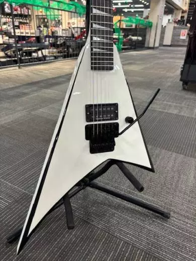 JACKSON MIJ RR24 WHITE W/ BLK BEVELS