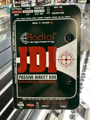 RADIAL JDI PASSIVE DI BOX W/JENSEN XFMR