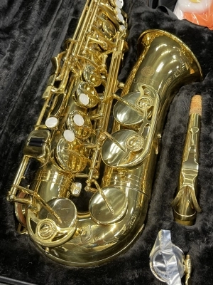 JUPITER ALTO SAX, GOLD LACQUERED, HIGH F# 2