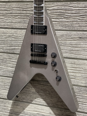 GIBSON DAVE MUSTAINE FLYING V EXP-SILVER 2