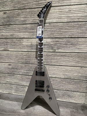 GIBSON DAVE MUSTAINE FLYING V EXP-SILVER