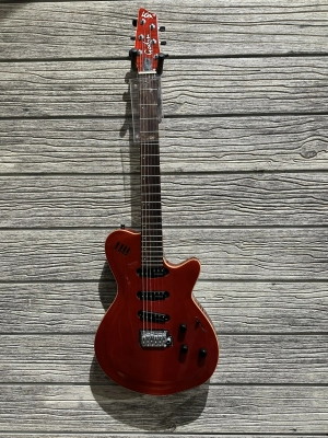 GODIN LGX3 DARK TRANS RED WITH CASE 2