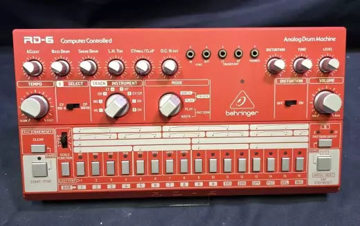 Behringer - RD-6 Analog Drum Machine - Red