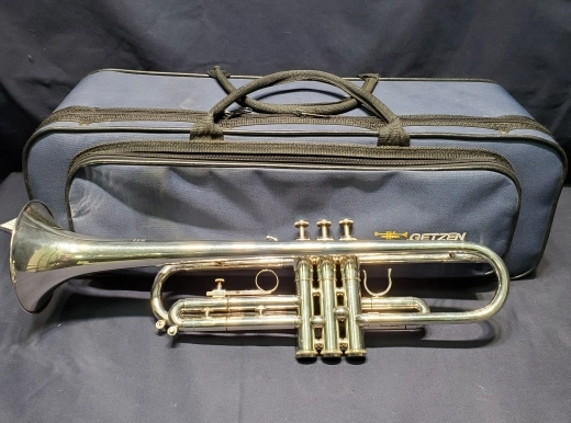 Getzen Trumpet Silver Plated w/Amado Water Key 2