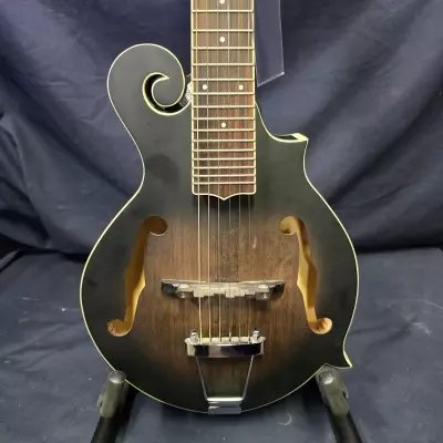 Gold Tone F-Style Manditar with Pickup & Case 2