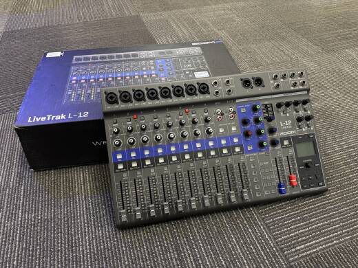 Zoom LiveTrak L-12 12-Channel Digital Mixer / Recorder W/FX - USB