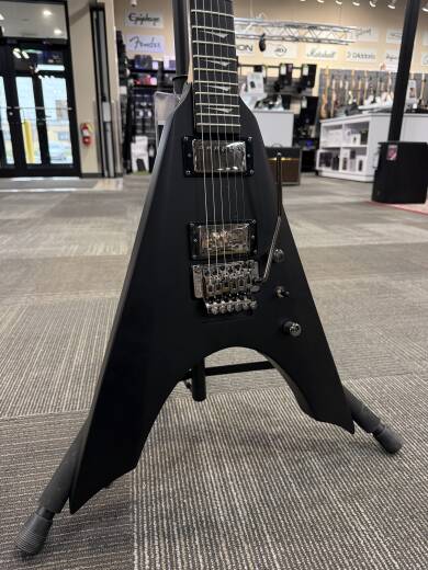 Kramer Night V With Floyd Rose - Satin Black | Long & McQuade