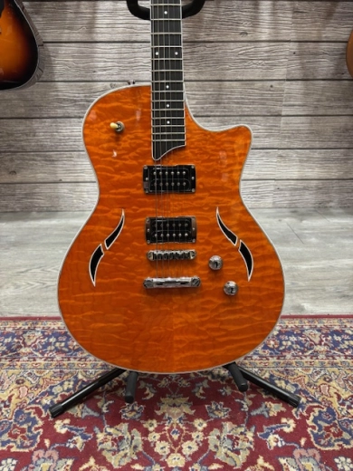 Taylor T3 Semi-Hollowbody Electric - Quilt Orange 2