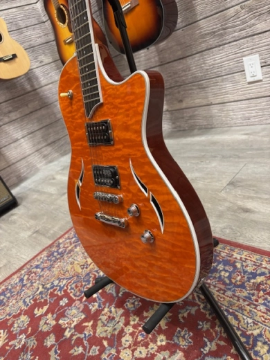 Taylor T3 Semi-Hollowbody Electric - Quilt Orange 4