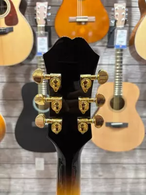 Epiphone J200EC Studio Lefty Vintage Sunburst 6