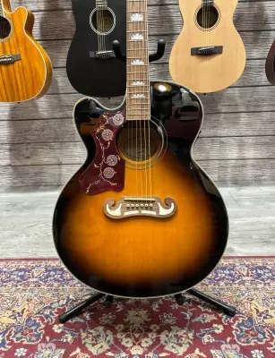Epiphone J200EC Studio Lefty Vintage Sunburst 2