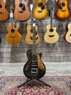 Duesenberg Starplayer TV 25th Anniversary - Black Sparkle w/ Case