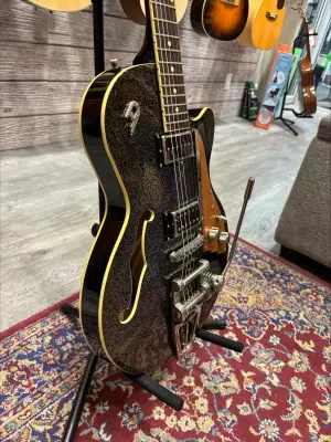 Duesenberg Starplayer TV 25th Anniversary - Black Sparkle w/ Case 2