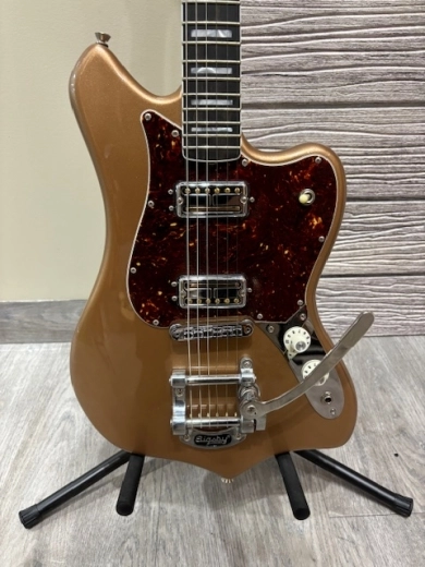 Fender Parallel Universe Volume II Maverick Dorado - Firemist Gold w/ Case 2