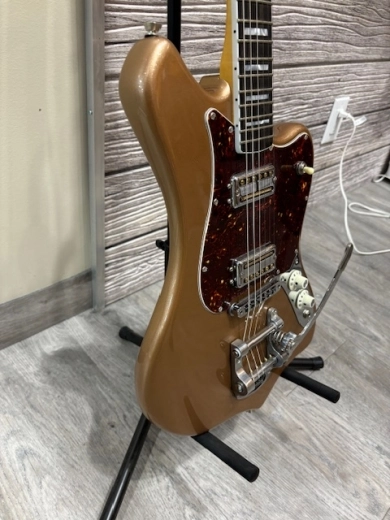 Fender Parallel Universe Volume II Maverick Dorado - Firemist Gold w/ Case 3