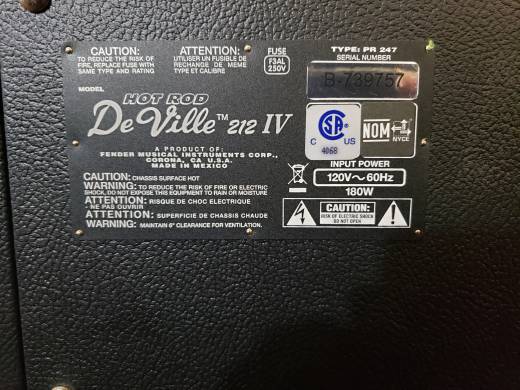 Hot Rod DeVille 212 IV 60W 2x12 Tube Combo Amp - Black 3