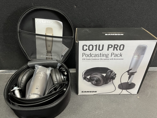 Samson C01U Pro Podcasting Pack with USB Studio Condenser Microphone