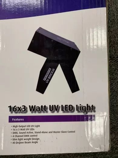 Store Special Product - Microh - UVBRICK16 16 x 3 Watt LED UV Wash - DMX