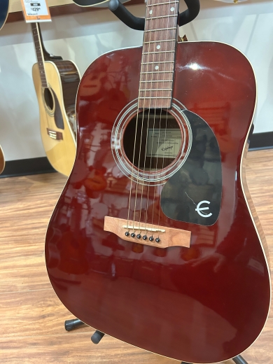 Epiphone Songmaker DR-100 Acoustic Guitar - Wine Red With Gold