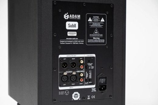 ADAM Audio - Sub8 Active Subwoofer (Single) - Black 2