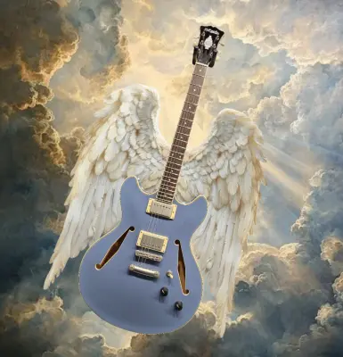 D'Angelico Excel DC Tour - Slate Blue 2