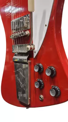 Gibson Custom Shop Murphy Lab Ultra Lite Aged '63 Firebird V - Ember Red 2