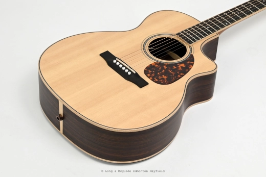 Store Special Product - Larrivee - OMV-03RE Spruce Acoustic/Electric Guitar with Case