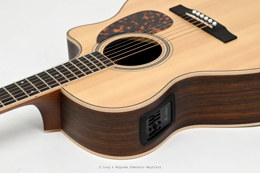 Store Special Product - Larrivee - OMV-03RE Spruce Acoustic/Electric Guitar with Case