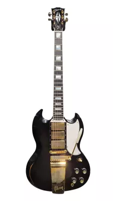 Gibson Custom Shop '63 SG Custom 3 Pickup Maestro Ebony Murphy Lab Lite Aged 2