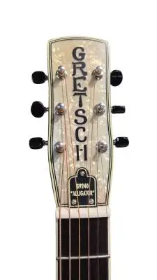Gretsch G9240 Alligator Round-Neck, Mahogany Body Biscuit Cone Resonator Guitar - 2-Colour Sunburst 2