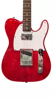 Squier Affinity Telecaster Flamed Maple Top SH - Crimson Red Transparent