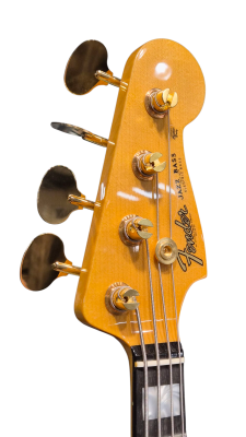 Store Special Product - Fender Custom Shop American Custom Jazz Bass NOS with Ebony Fingerboard - White Blonde