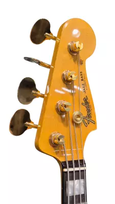 Fender Custom Shop American Custom Jazz Bass NOS with Ebony Fingerboard - White Blonde 2